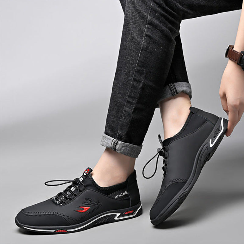 New Leather Breathable Casual Men's Shoes