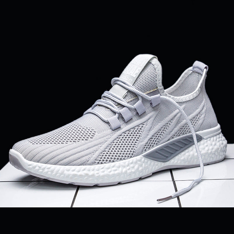 New Spring And Summer Sports Running Shoes Breathable Fly Woven Breathable Comfortable Non-slip Casual Fashion Men's Sneakers