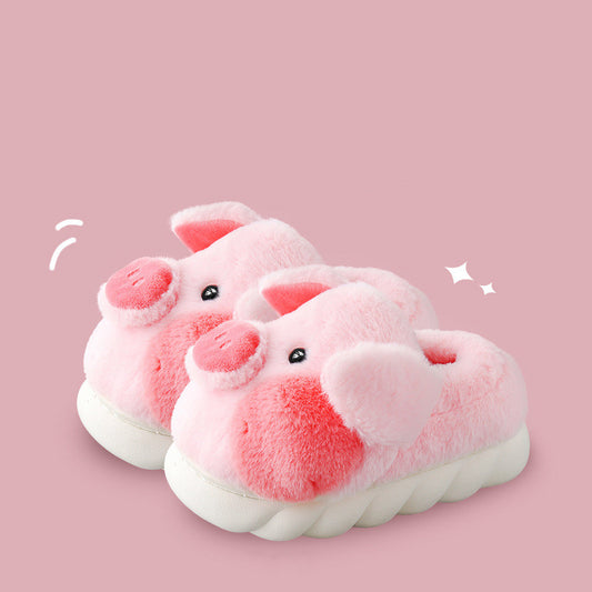 Women's Fashion Indoor Non-slip Warm Plush Slippers