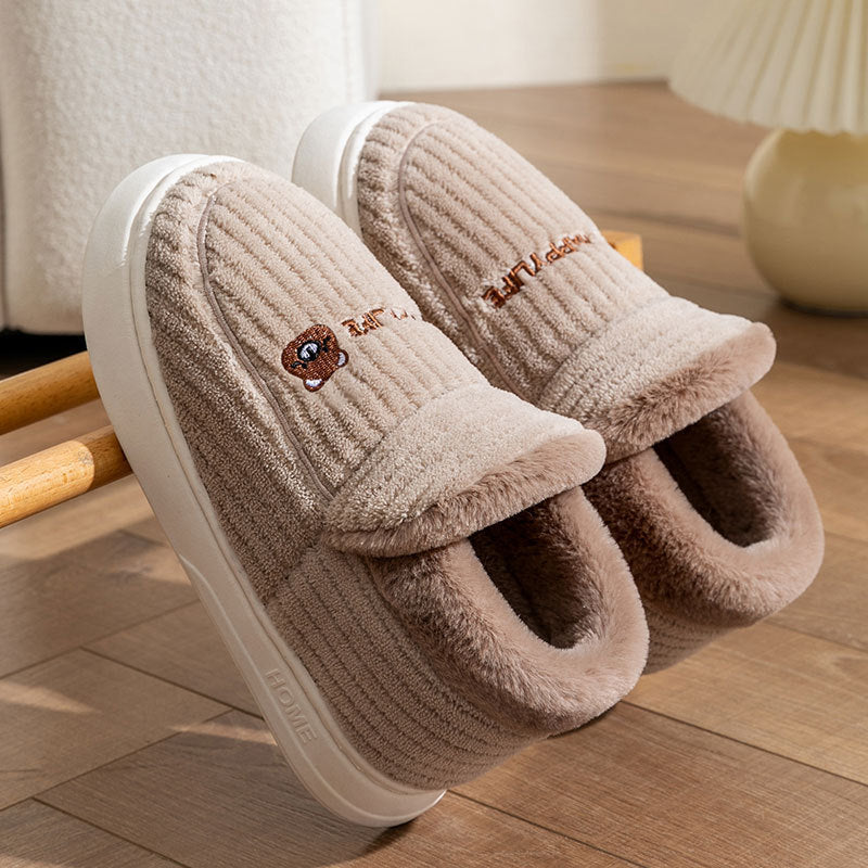 Men's Thick Cotton Slippers