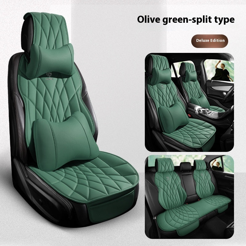 Car Universal Leather Semi-surrounded High-end Five-seat Seat Cover