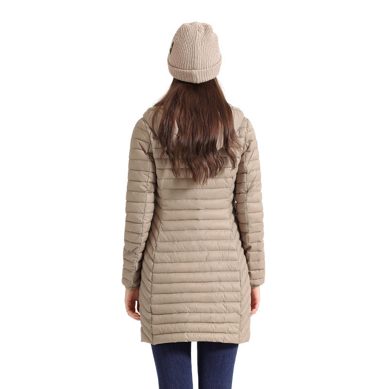 Women's Lightweight Mid-length Slim-fit Cotton-padded Jacket