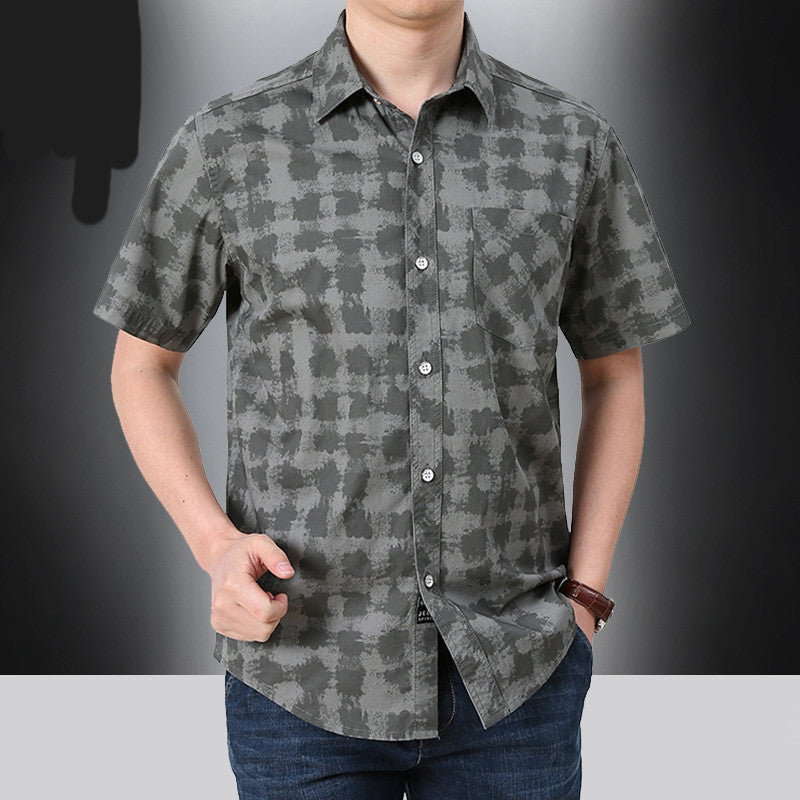 Short-sleeved Shirt Youth Casual Men's Shirt