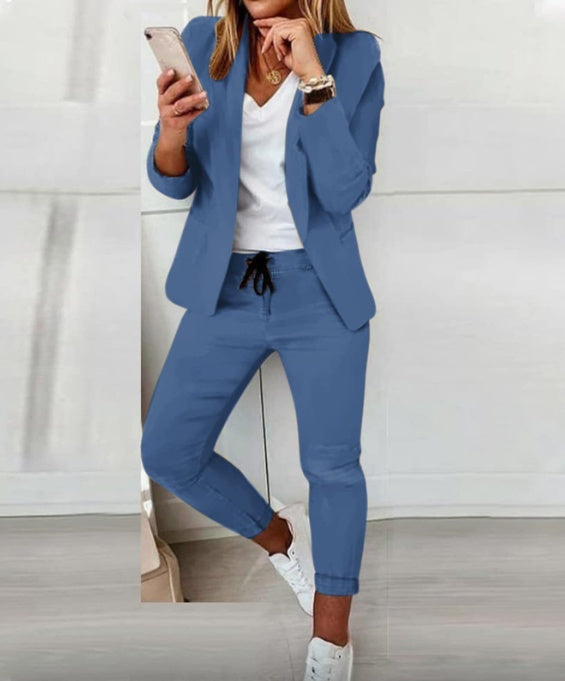 Ladies Fashion OL Suit Trousers Suit