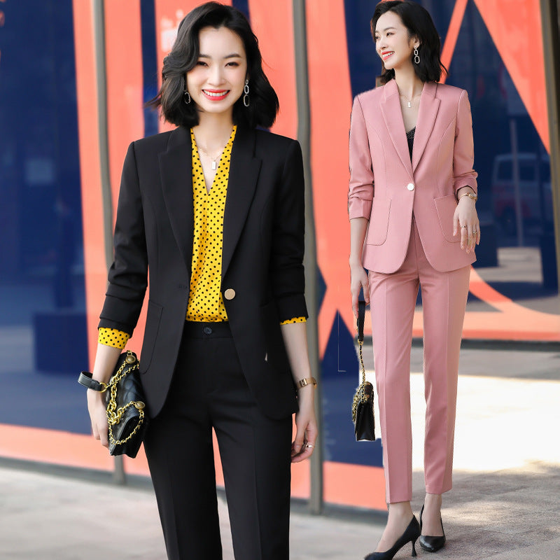 Spring And Autumn Fashion Temperament Commuter Women's Suits