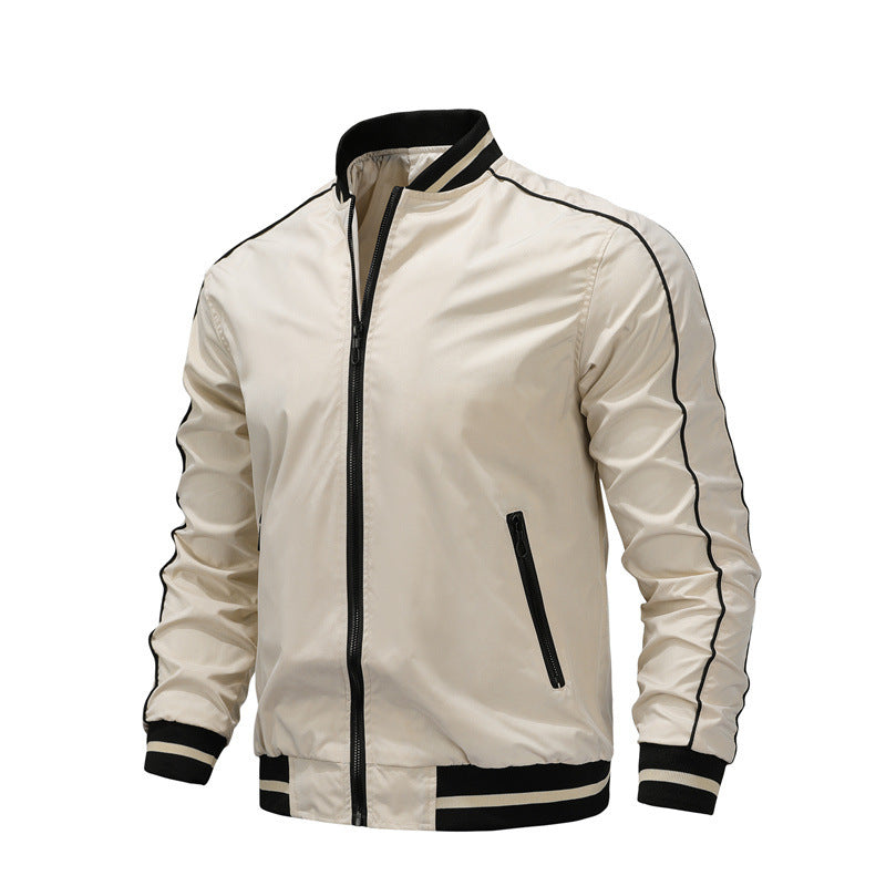 Baseball Uniform Loose Fashion Polyester Jacket Men