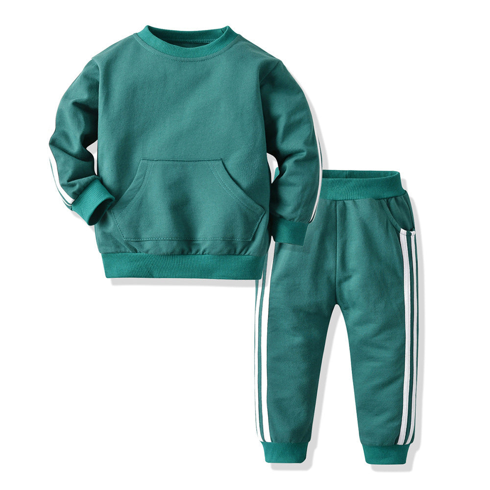 Children's Spring And Autumn Sportswear Suit Two-piece Suit