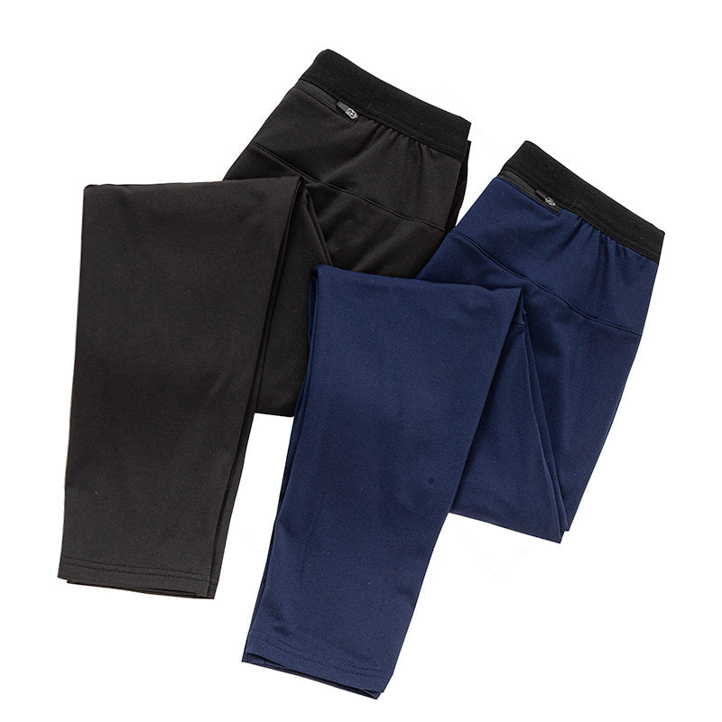 Autumn And Winter Men's Fleece-lined Track Pants