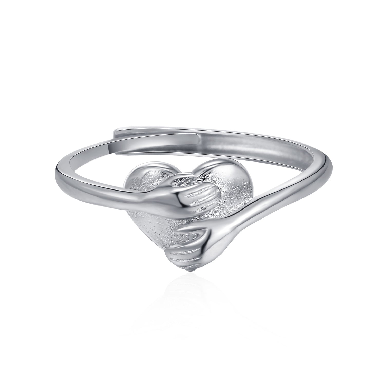 Hug Love Heart-shaped Ring Fashion Simple Rings For Valentine's Day