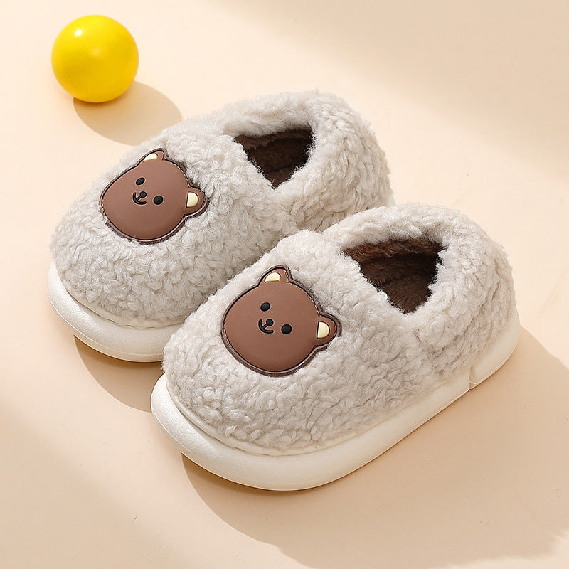 Children's Cotton Slippers, Autumn And Winter Cartoon Indoor Furniture