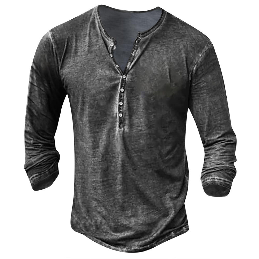 Men's Long Sleeve Digital Printing Long Sleeve Sports And Leisure