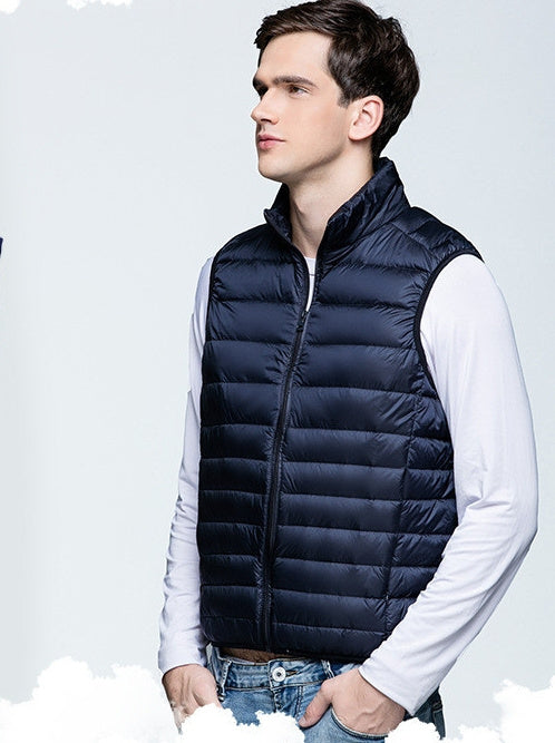 Men's Casual Fashion Simple Loose Cotton Vest Vest Men