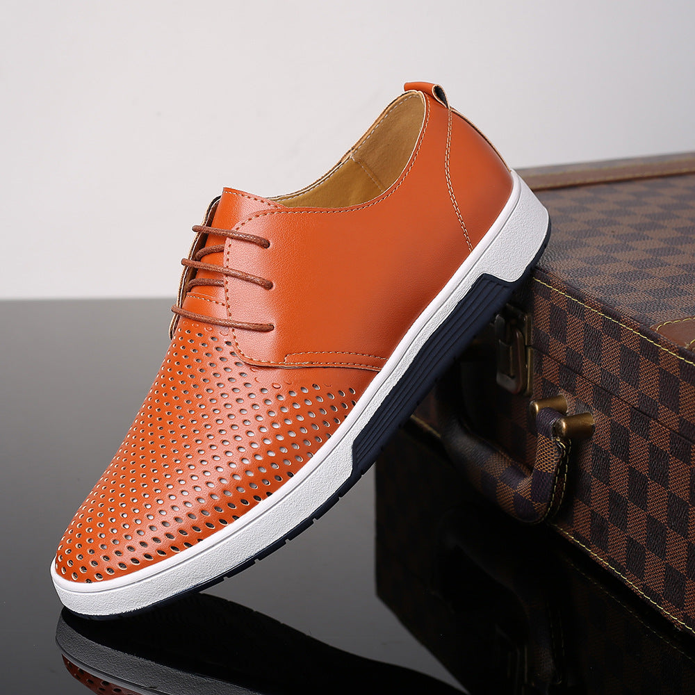 Perforated Leather Shoes AliExpress Cross-Border New Men's Shoes