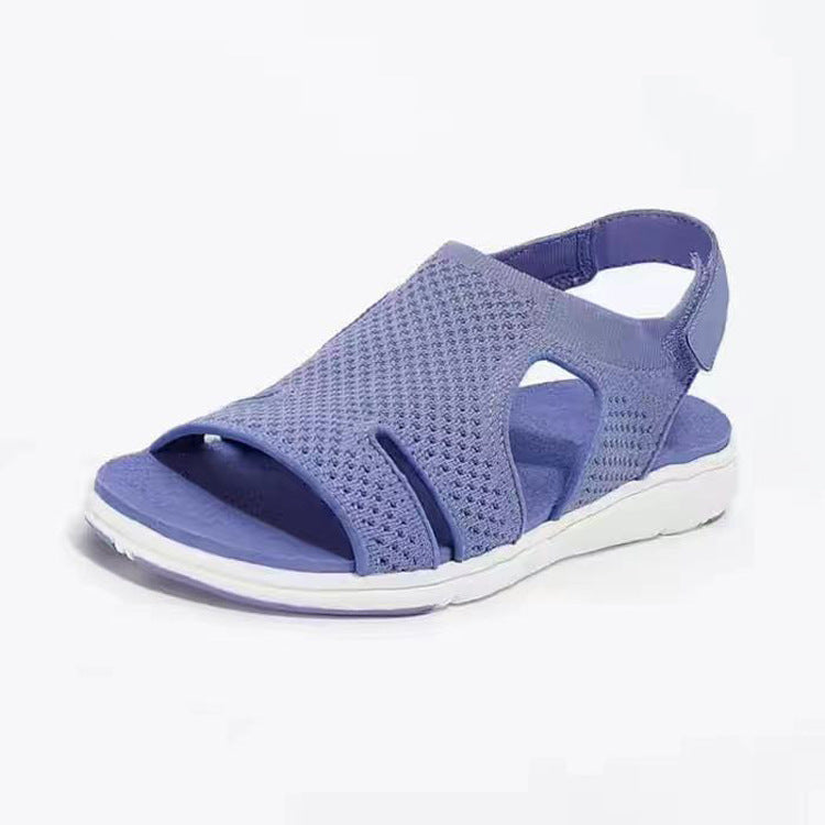 Breathable Stretch Fly Woven Comfortable Velcro Casual Sandals