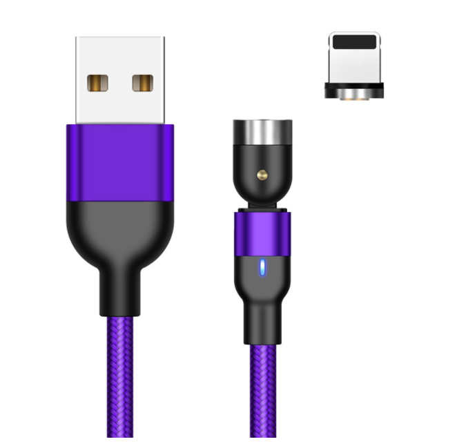 Essager-Cable magnético giratorio de 360 ​​grados, Cable de carga USB tipo C, cargador magnético de carga rápida, Cable Micro magnético giratorio de 540