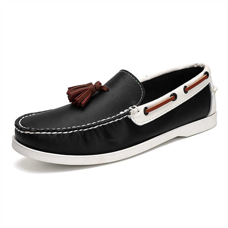 Plus Size Sailing Casual Leather Shoes Men