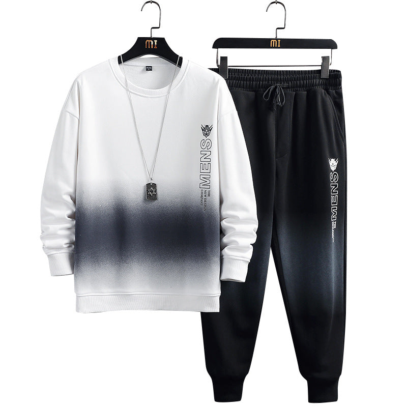 Men's New Casual Sports Suit Long-sleeved Sweater And Sweatpants