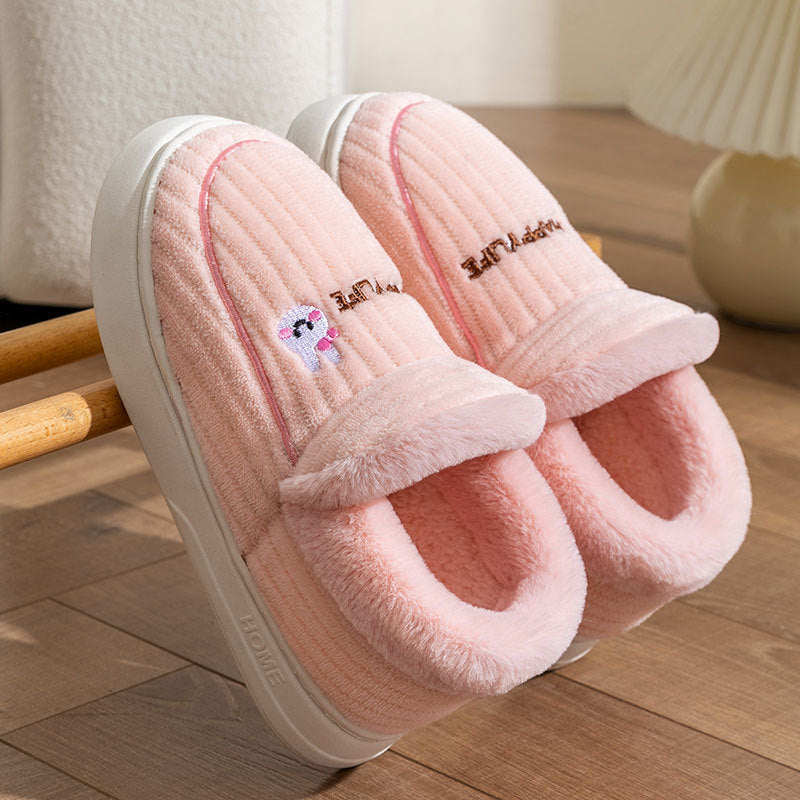 Men's Thick Cotton Slippers