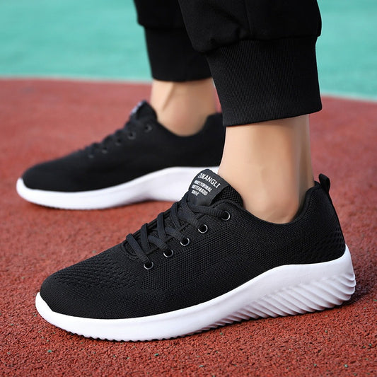 Spring And Summer Plus Size Running Men's Casual Flying Woven Shoes