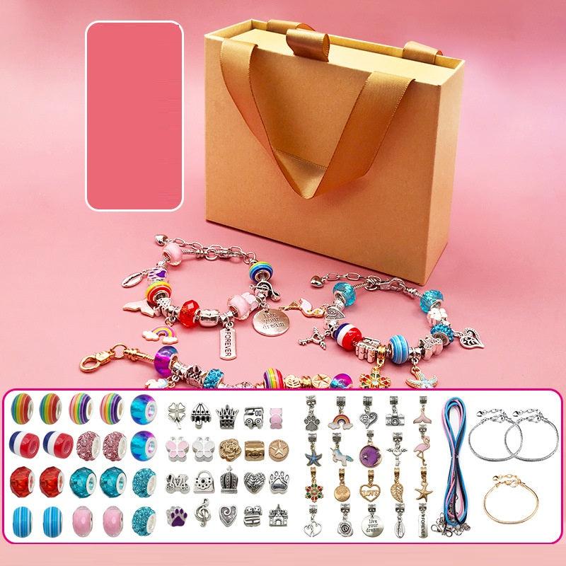 Children's Diy Handmade Beaded Bracelet Creative Jewelry Set Gift Box