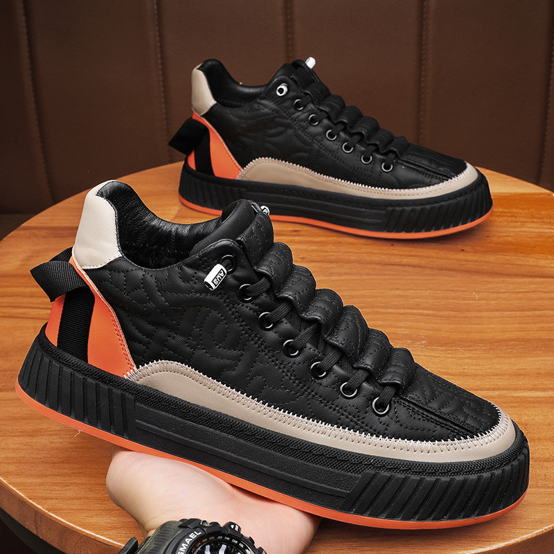 Men's Fashionable And Versatile Heightening Casual Board Shoes