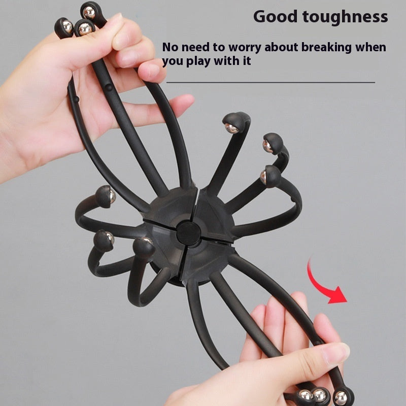 Manual 12-claw Rotating Ball Scalp Massager