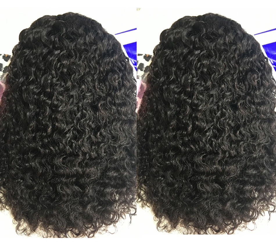 Kinky Curly Short Bob Lace Front Human Hair Wig