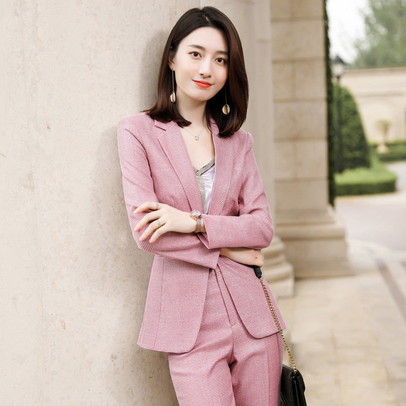 Casual Loose Formal Suit Professional Suit Fashionable Apricot