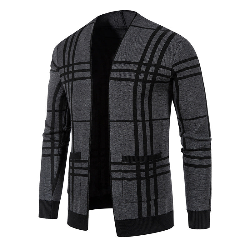 Slim Fit Fashion Personality Men's Sweaters Coat