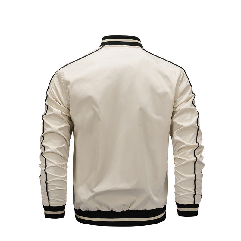 Baseball Uniform Loose Fashion Polyester Jacket Men