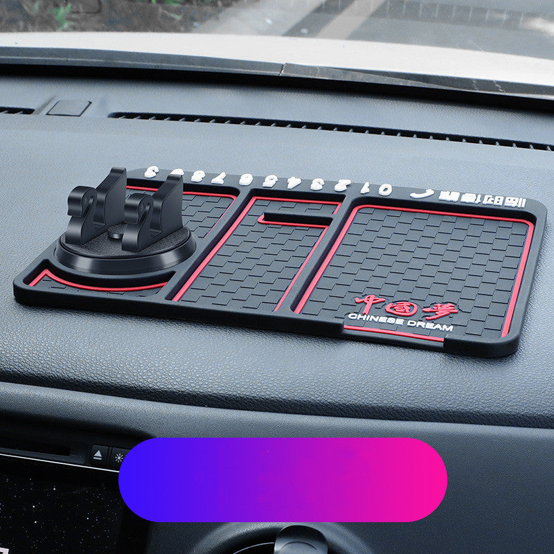 Rutschfeste Auto-Handy-Pad für 4-in-1-Auto-Parkplatz-Nummernkarte, Anti-Rutsch-Matte, Auto-Handy-Halter, klebrige Anti-Rutsch-Dash-Telefonhalterung