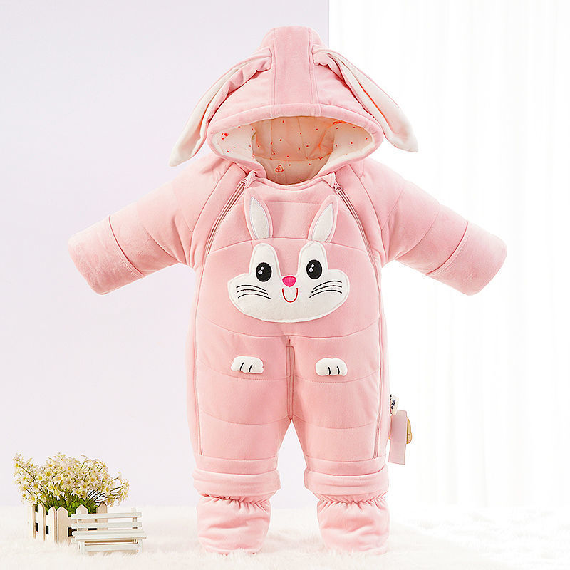 Newborn Baby Down One-piece Cotton Clothes