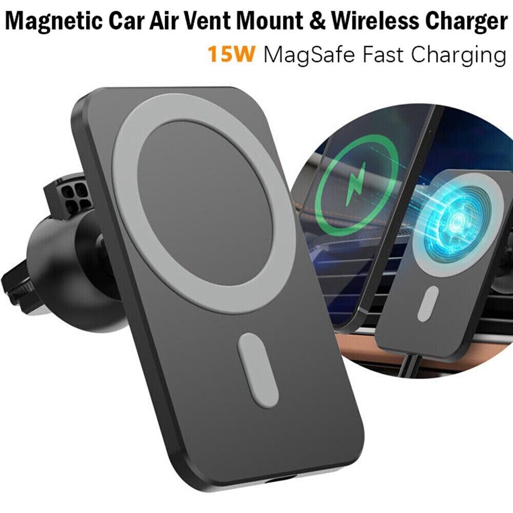 Magnetische drahtlose Ladegeräte Auto Air Vent Ständer Telefonhalter Mini QI Schnellladestation für Telefon