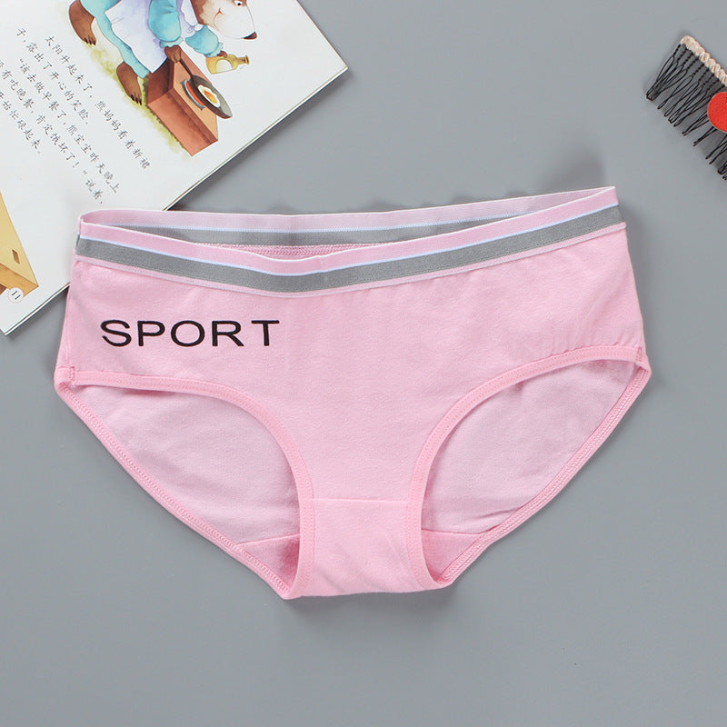 Sports Letter Breathable Briefs Head