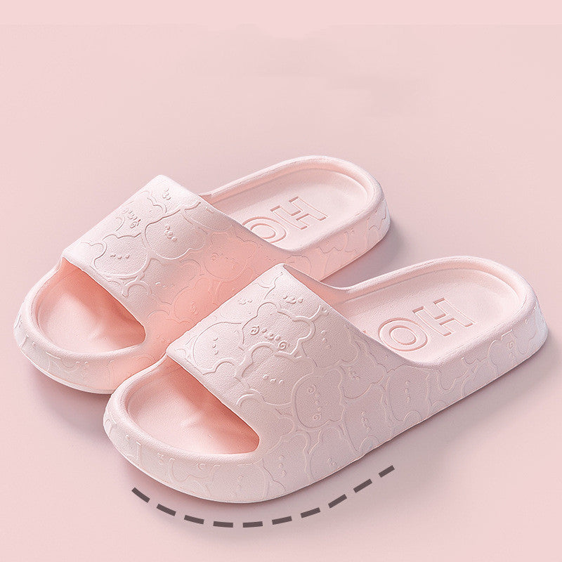 Unisex Household Bathroom Deodorant Outer Wear Thick Slippers