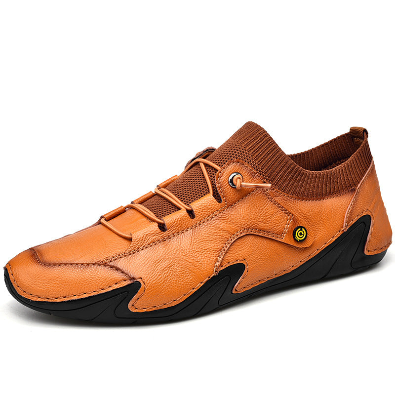 New Low-cut Octopus Men's Casual Leather Shoes