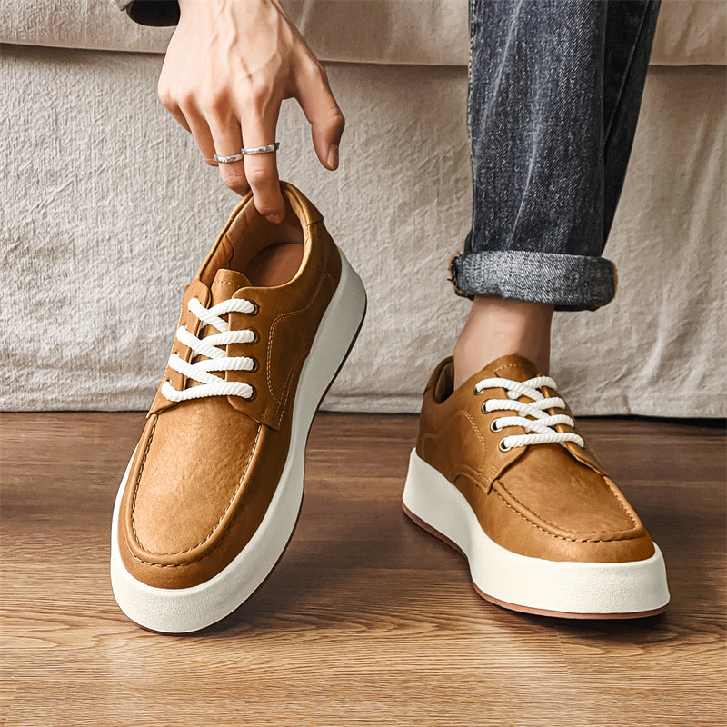 Casual Men's Lace-up Platform Casual Shoes