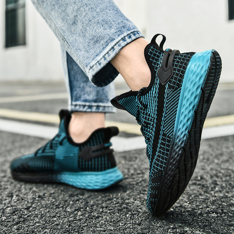 Men's Casual Sports Trend Fly Woven Mesh Breathable Shoes