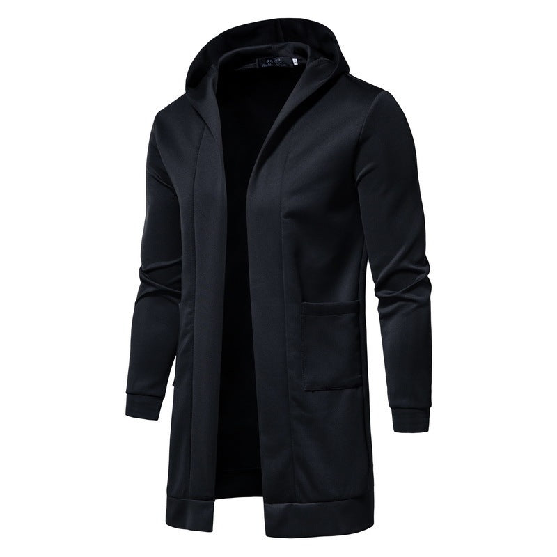 Fashion Mid-length Men's Hooded Windbreaker Men