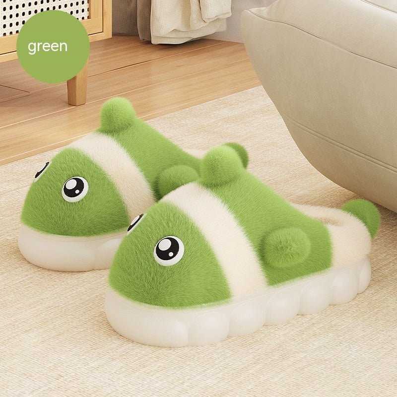 Home Warm Parent-child Cute Fluffy Slippers