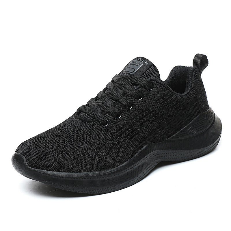 Flying Woven Flat Bottom Sports Casual Shoes