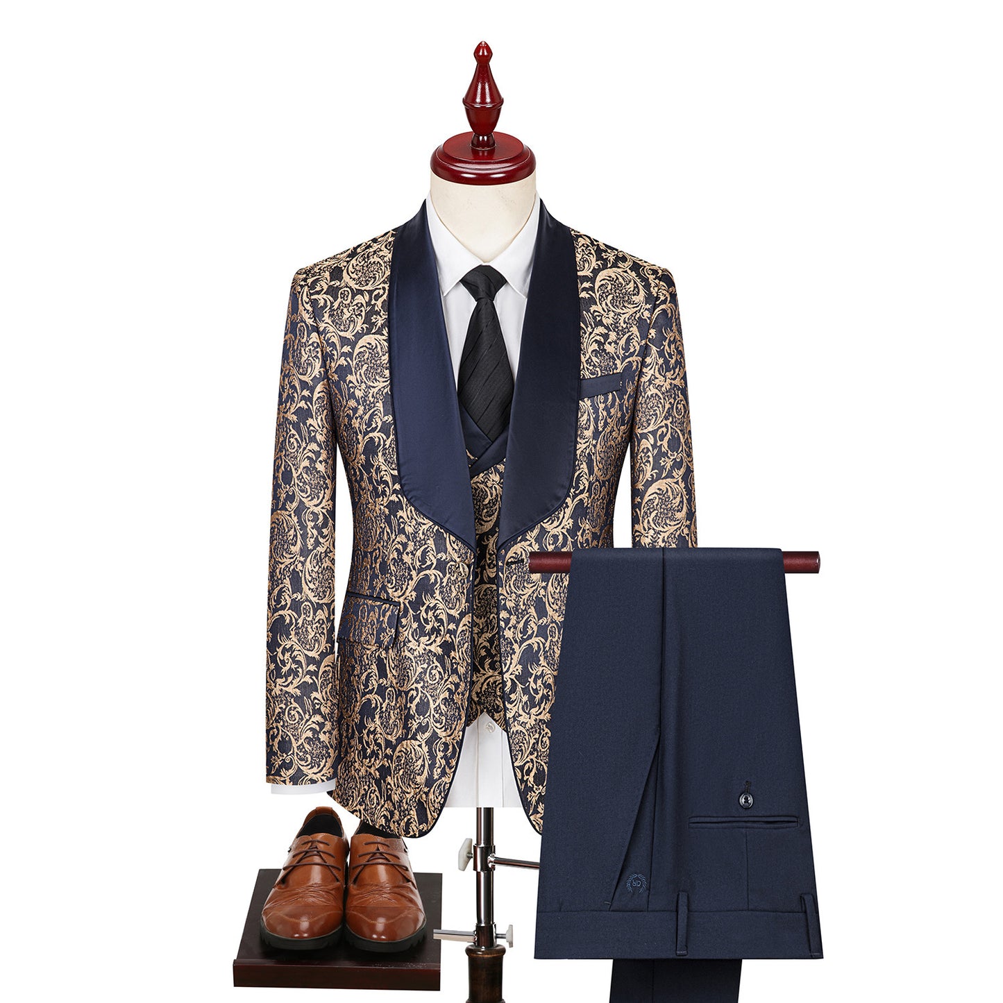 Men's Jacquard Suit Wedding Dress Suit