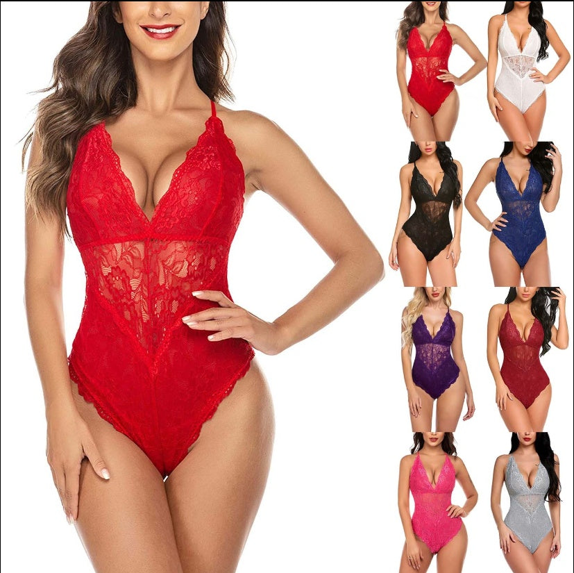 European And American Sexy Lingerie Sexy Lingerie Product Information: Main fabric composition: polyester fiber (polyester) The content of the main fabric ingredient: 50 (%) Color: Black,White,Red Rose, Red Wine ,Red,Grey,Purple,Blue Size: S, M, L, XL, XX