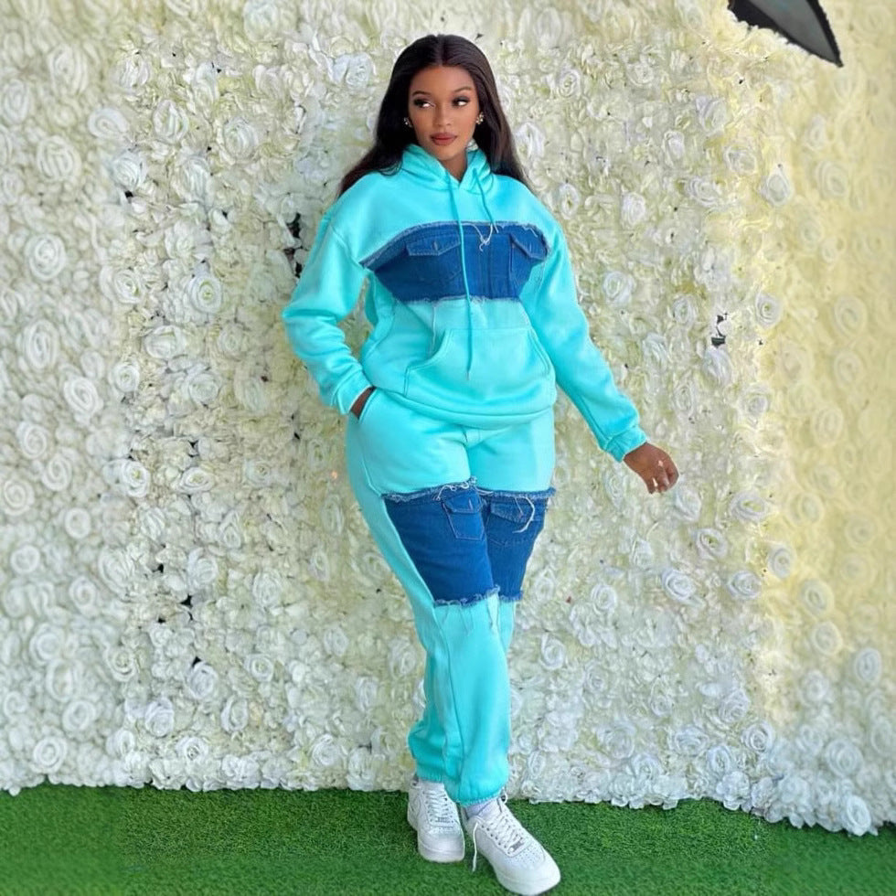 Fashion Casual Set Loose All-match Retro