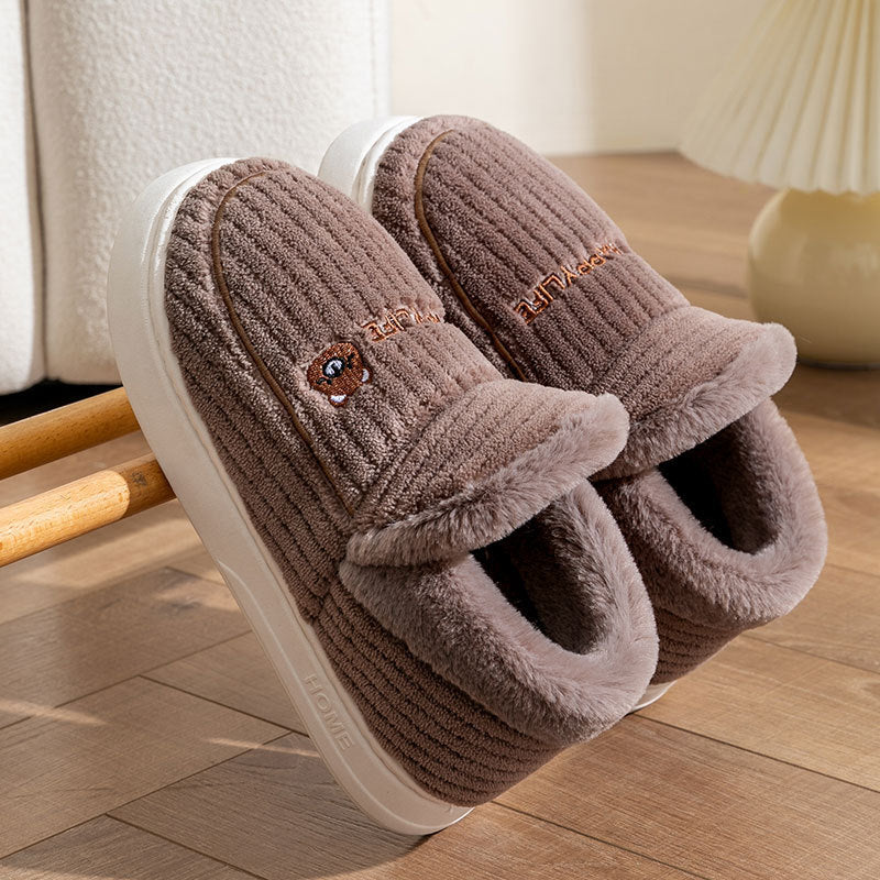 Men's Thick Cotton Slippers