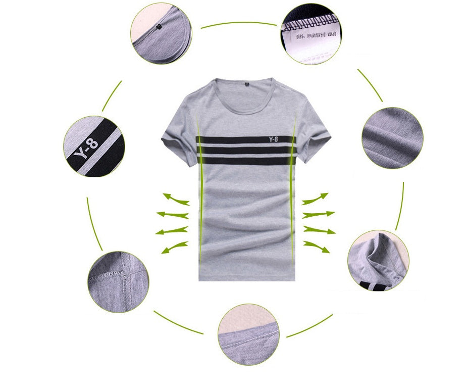 Men's Round Neck Half Sleeve T-shirt Shorts Set