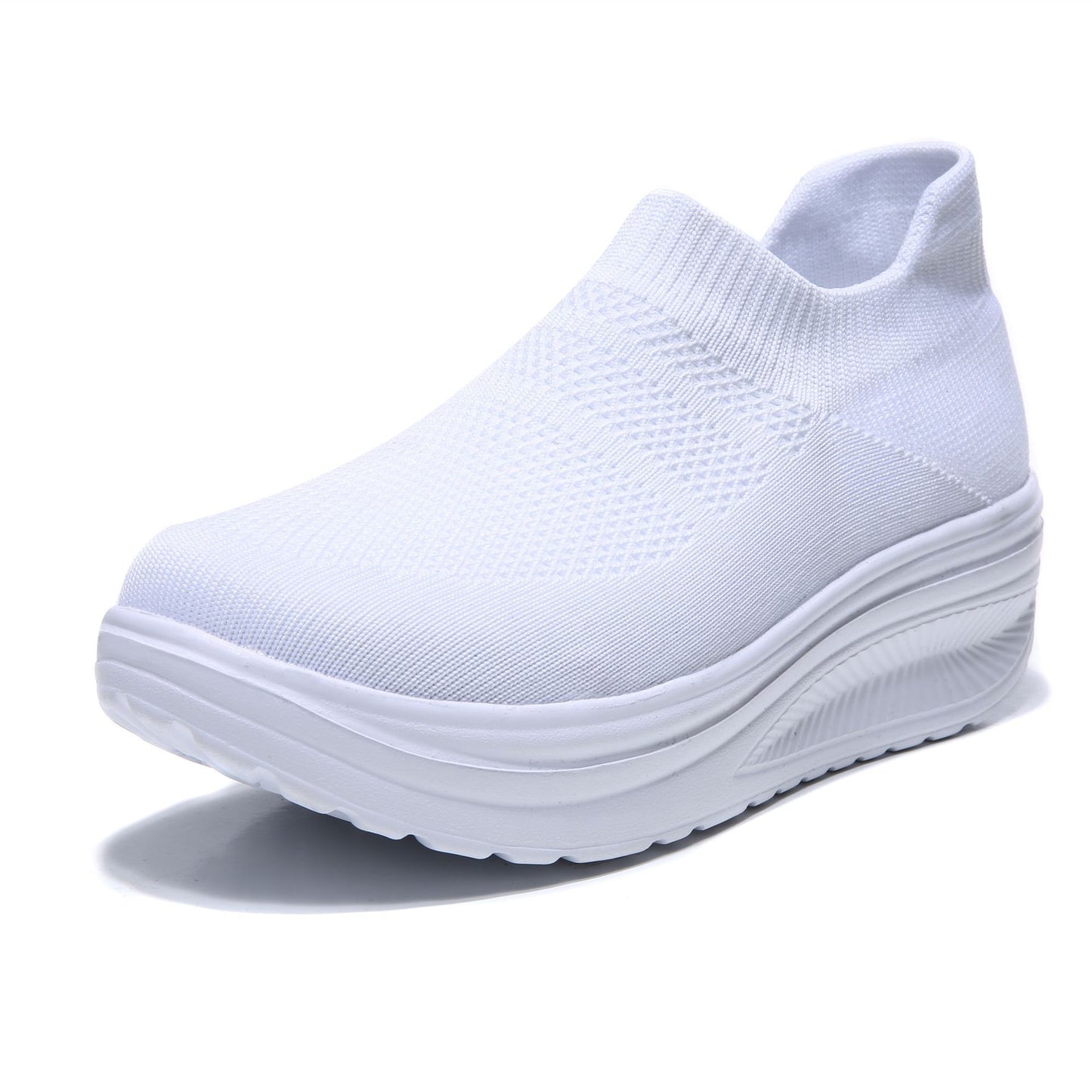 Flying Woven Sports Shoes Overfoot Shoes Fashion Casual Shoes White Shoes