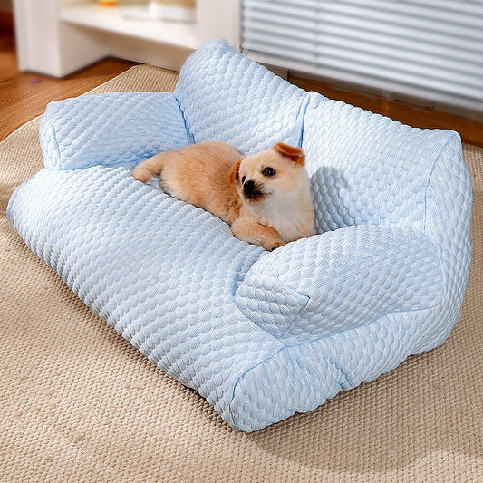 Pet Sofa Four Seasons Universal Removable And Washable Kennel Waterproof Breathable Ice Silk